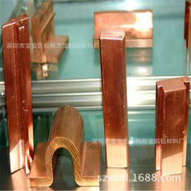 T2紫铜异型材 异型铜管厂 五金特殊异形紫铜排\异型红铜棒