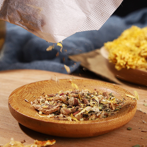 Mingfang Huayuan Luo Han Guo Loquat Tea Moisturizing Camellia Herbal Fruit Tea Combination Tea Bag Tea Independently Packaged