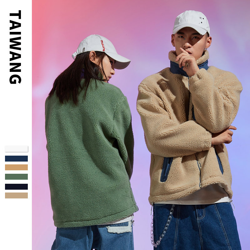 Herrenbekleidung Baumwollmantel neue Herrenjacke Lammwollmantel_voghion.com