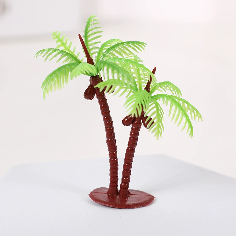 Manufacturer direct supply of new coconut tree model sand table model green plant model simulation handicraft coconut tree spot wholesale