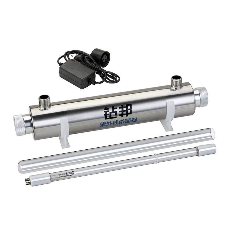 Дрель завод трубопровод 304 из нержавеющей стали водопроводной UV стерилизатор УФ стерилизатор оборудование для очистки воды