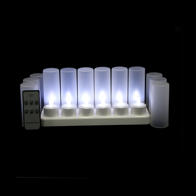 Precio de fábrica al por mayor de Navidad día de luz de la Vela decorativa recargable LED té luz de la cera de boda confesión diseño Bar Restaurante
