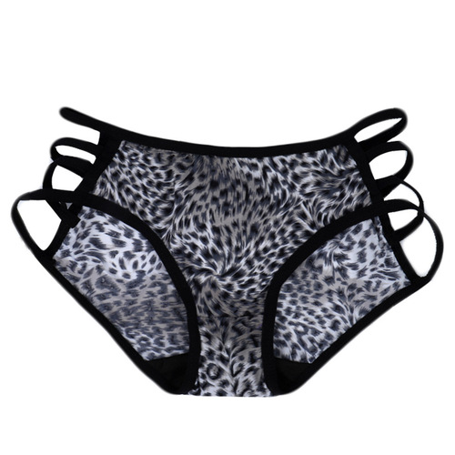 Silky Women's underwear, multi-color thin sexy leopard print triangle underwear, women's leggings, skin-friendly breathable underwear