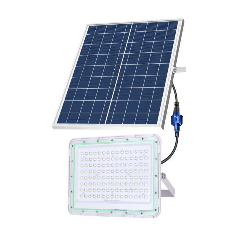 Luz de inundación solar al aire libre impermeable nuevo patio rural lámpara inteligente LED de alta potencia al aire libre instalación de la lámpara de pared