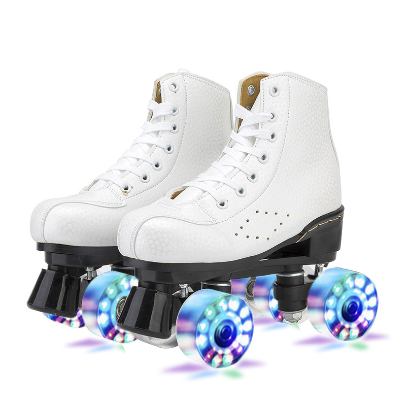 Nuevos patines de doble fila para adultos cuatro patines de ruedas para niños patines de ruedas para hombres y mujeres adultos patines de doble fila flash