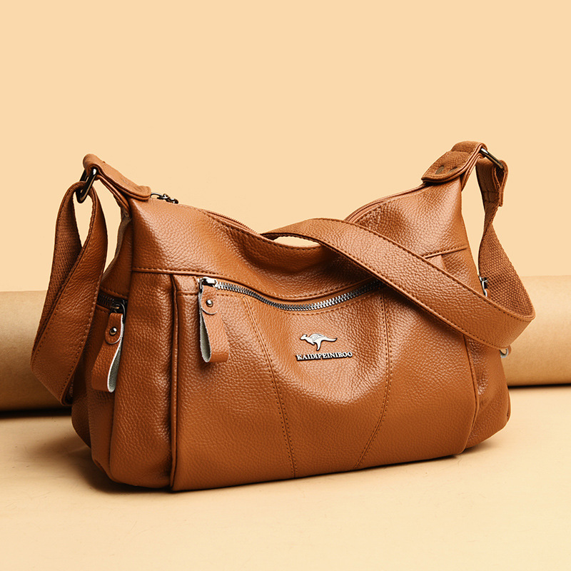 2026 New Women's Bags, Fashionable and Versatile, Large-Capacity Shoulder Bags, Casual Crossbody Bags, European and American Style, One-Piece Drop Shipping