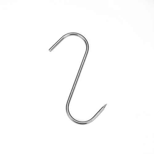 Wholesale stainless steel S-type beef hook, barbecue single hook, long and short chicken bacon tip hook, sausage and pigeon S hook