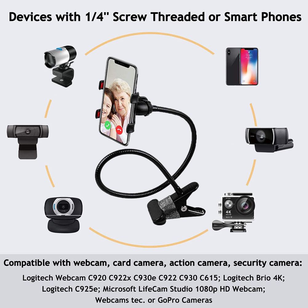 Cámara teléfono móvil soporte coche alargado goppro deportes metal doblado multifuncional soporte plegable