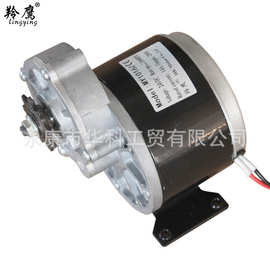 羚鹰电动滑板车游乐设备农用机械有刷减速电机MY1016Z24V250W电摩
