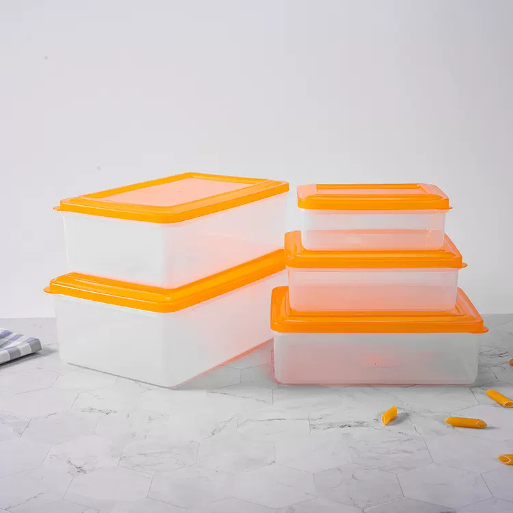 保鲜盒长方形透明塑料密封冷藏水果盒肉食物冰箱收纳盒塑料储物盒