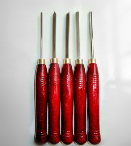 磐安嘉盛供应5PC仿红木迷你车刀 小车木刀 车木刀 学生DIY