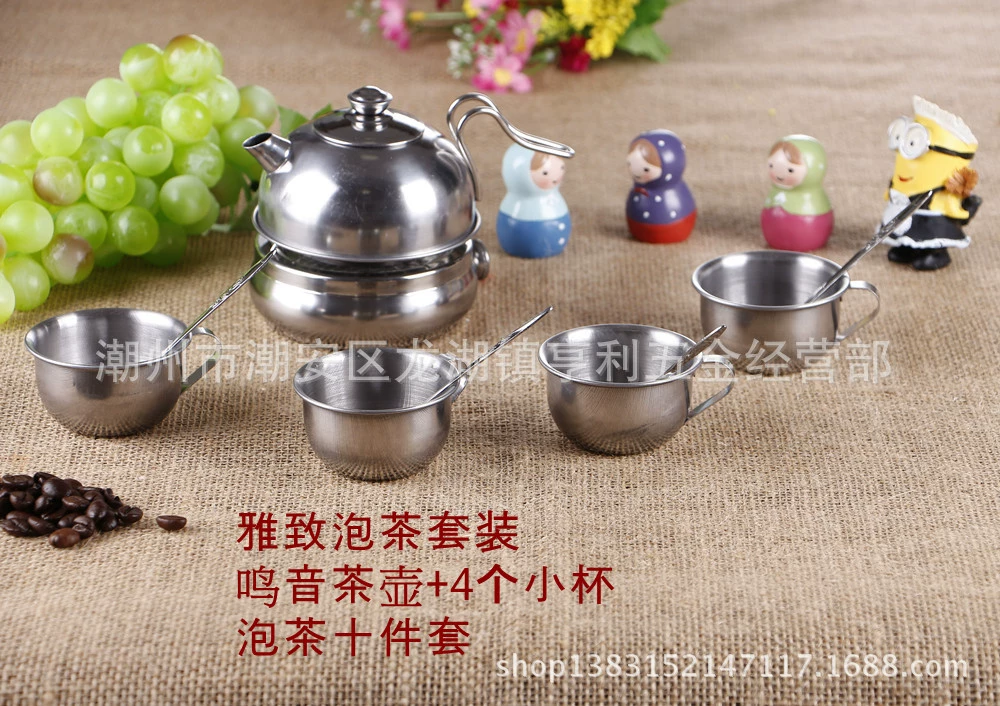 Детская кухня нержавеющая сталь кухонware семейная кукла игрушка набор