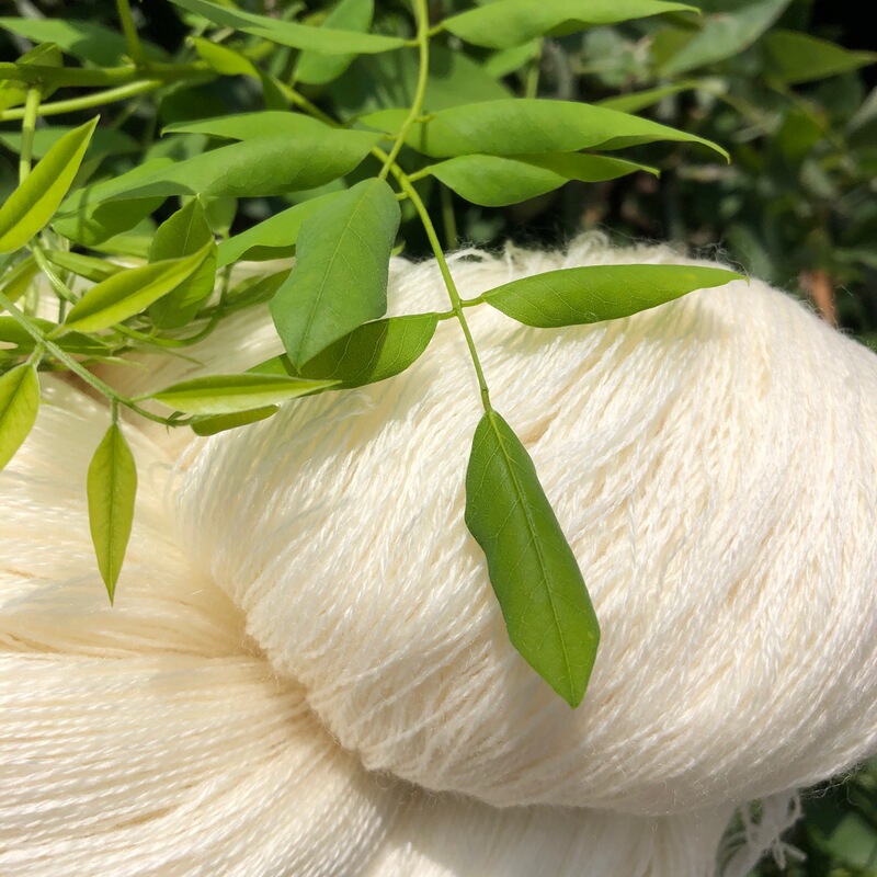 28g 2 strands mercerized shrink-proof Merino beautiful Nuo wool yarn White dyeable 100wool yarn