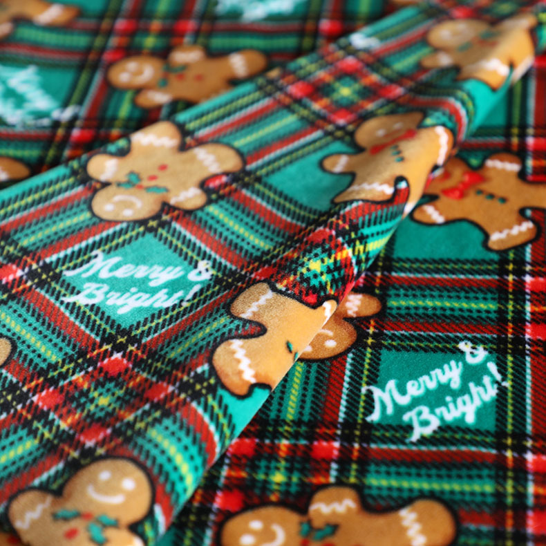 源头厂家来样卡通印花氨纶超柔弹力面料儿童服装玩具家纺面料