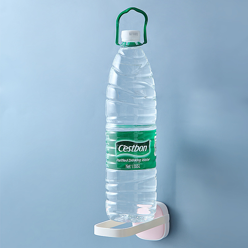 Estante de almacenamiento de percha creativo ajustable almacenamiento perezoso y acabado sin perforaciones estante de almacenamiento de percha de plástico montado en la pared