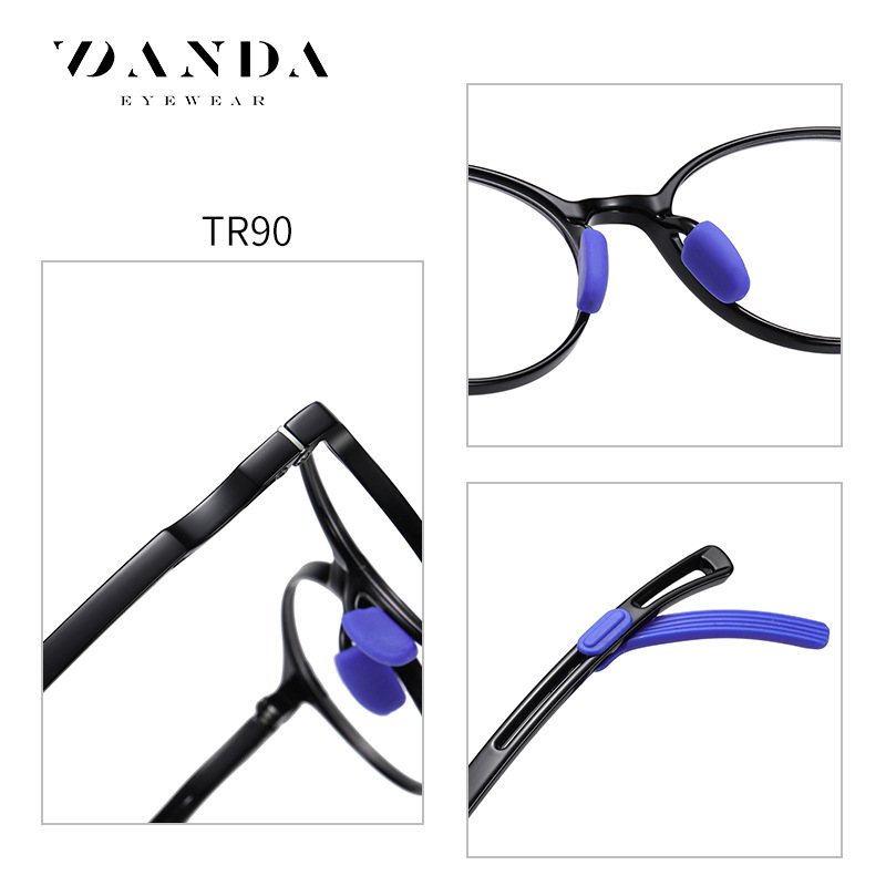 Nuevos niños TR90 gafas de luz anti-azul niños y niñas de moda gafas lisas 5108 gafas de teléfono móvil puede ser equipado con la miopía