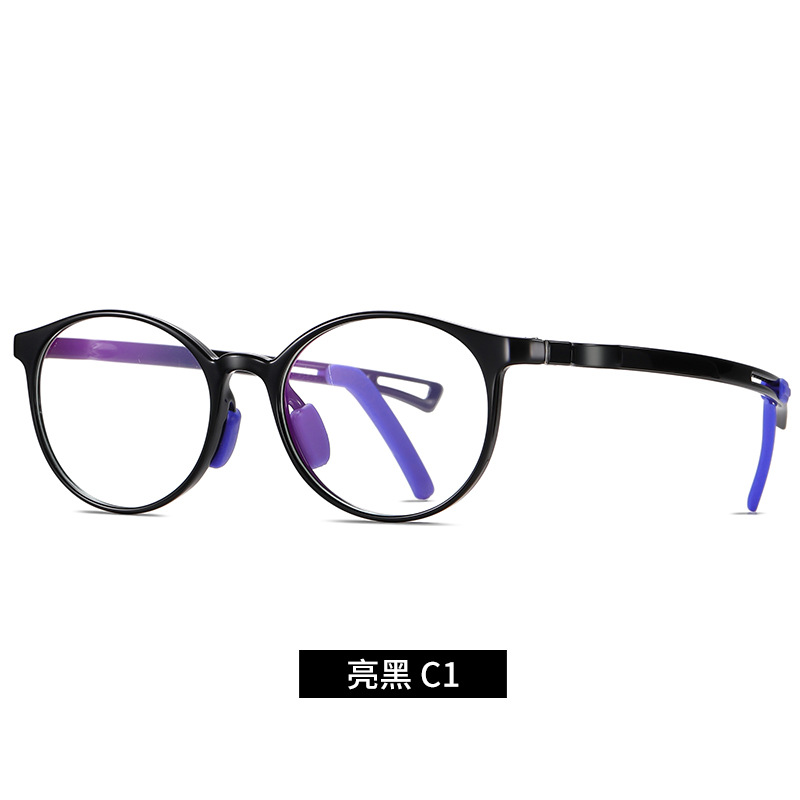 Nuevos niños TR90 gafas de luz anti-azul niños y niñas de moda gafas lisas 5108 gafas de teléfono móvil puede ser equipado con la miopía
