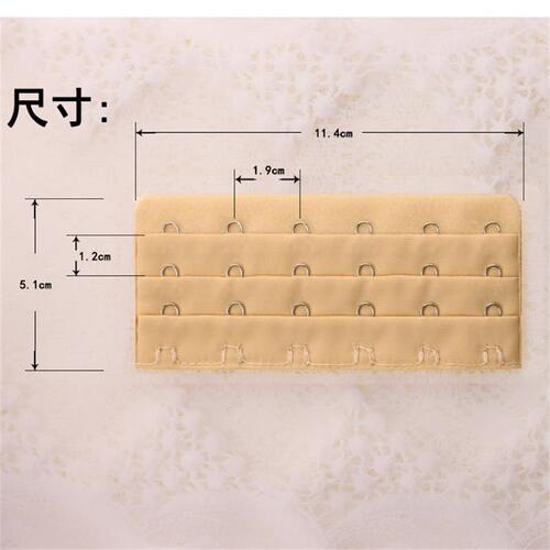 Six-row buckle, bra extension buckle, extension buckle, underwear adjustment back hook, 3 rows of 6 buckles, three rows of six buckles, extension belt buckle