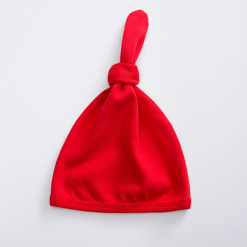 Newborn Baby Hat for Full Moon, Birthday, and 100th Day - Red for 0-3-6 Months, Unisex Baby Star Chinese Style Onesie Hat