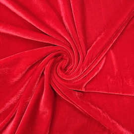 绿色绒布圣诞节服装面料 红色喜庆装饰布桌布 圣诞帽背包礼品袋等