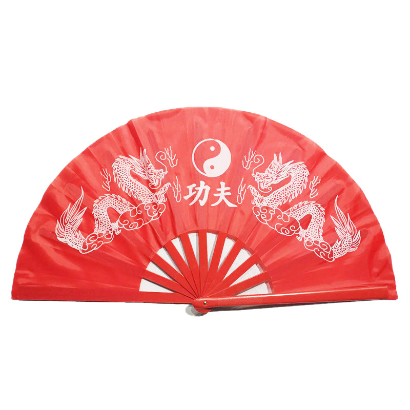 33.3cm 플라스틱 암호화 쌍용 쿵푸 팬