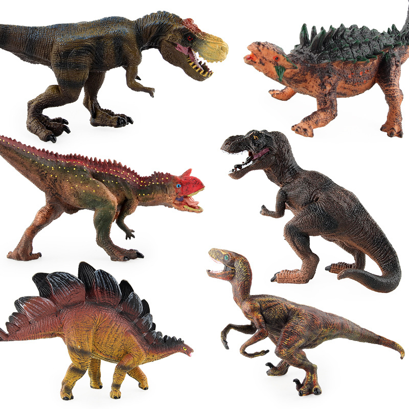 Transfronterizo nuevos niños simulación animal Jurásico dinosaurio modelo de juguete múltiple caminar sólido Tyrannosaurus