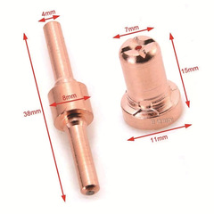 PT-31/Wenzhou 40A Plasma Cutting Accessories: LG40 Electrode Nozzle Protection Cover & Splitter, 20 PCS