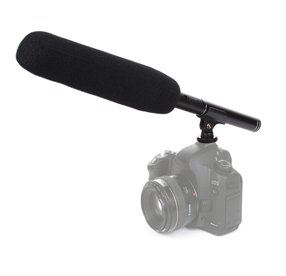 GAM-CF05 Wired entrevista micrófono Cámara grabación en vivo micrófono reportero de noticias arma al aire libre micrófono