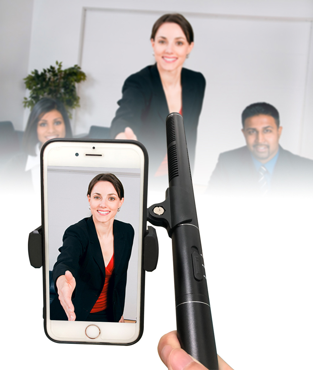 GAM-CF05 Wired entrevista micrófono Cámara grabación en vivo micrófono reportero de noticias arma al aire libre micrófono