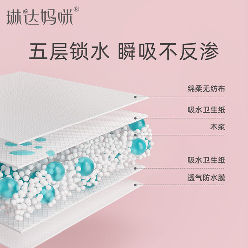 Linda Mommy maternity puerperal pad disposable maternity pad adult nursing pad waterproof nursing pad 4 pieces 60×90