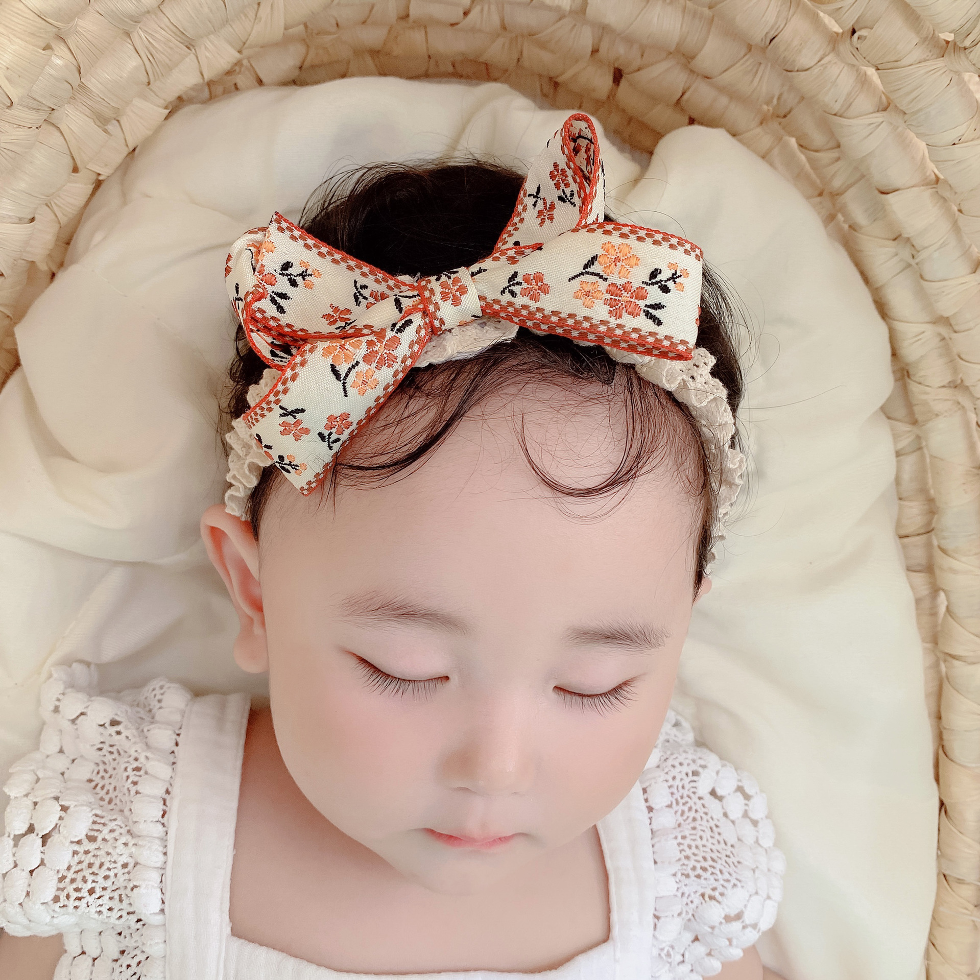 Children's elastic cotton headband
