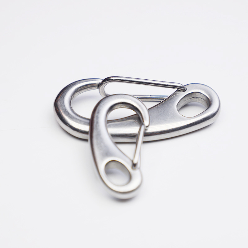 现货304不锈钢蛋形扣   蛋型龙虾钩  椭圆形链条钢丝绳