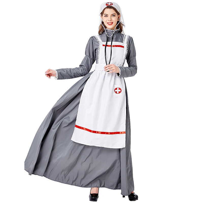 M-XL Yixiaoyi New German Festival Carnival Clothing Apron Beer Robe_voghion.com