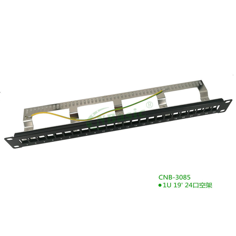 1U 19 '24-port shielded empty distribution frame 1U 19 '24-port shielded empty distribution frame