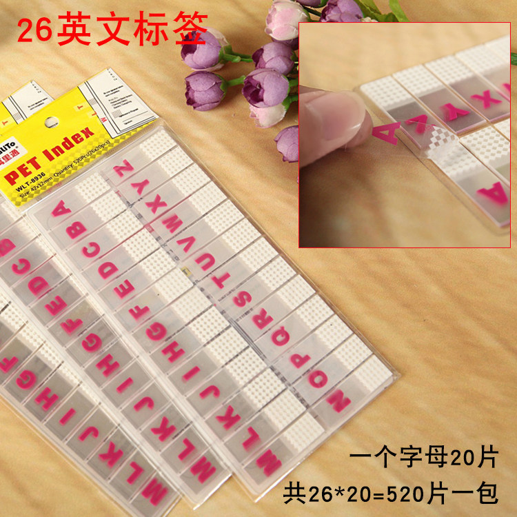 Pegatinas adhesivas transparentes en forma de flecha para clasificación y señalización.