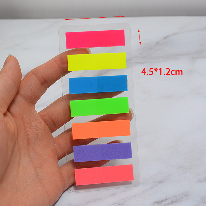 Pegatinas adhesivas transparentes en forma de flecha para clasificación y señalización.