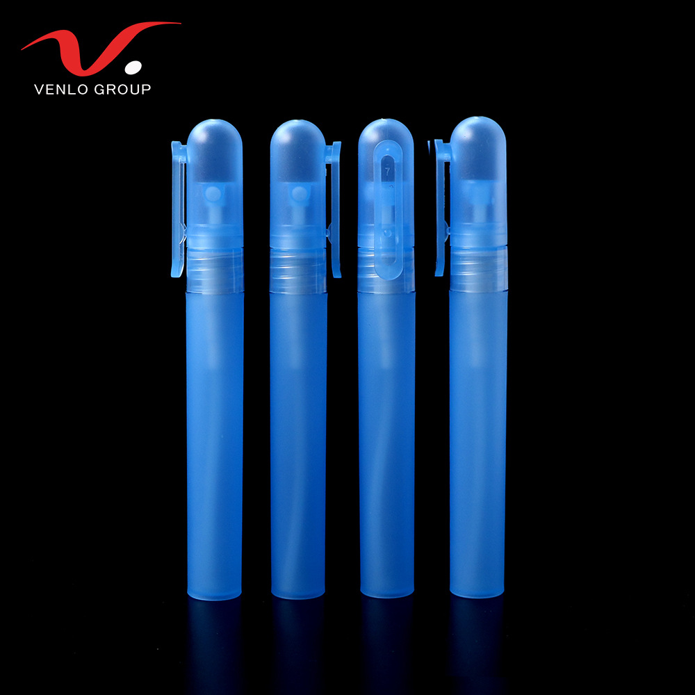 10ml圆头笔夹香水笔 口气清洗剂喷雾瓶 塑料PP香水喷雾瓶