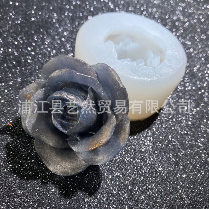 DIY Rosa peonía silicona molde hecho a mano de cristal epoxi yeso aromaterapia Mesa Decoración Accesorios