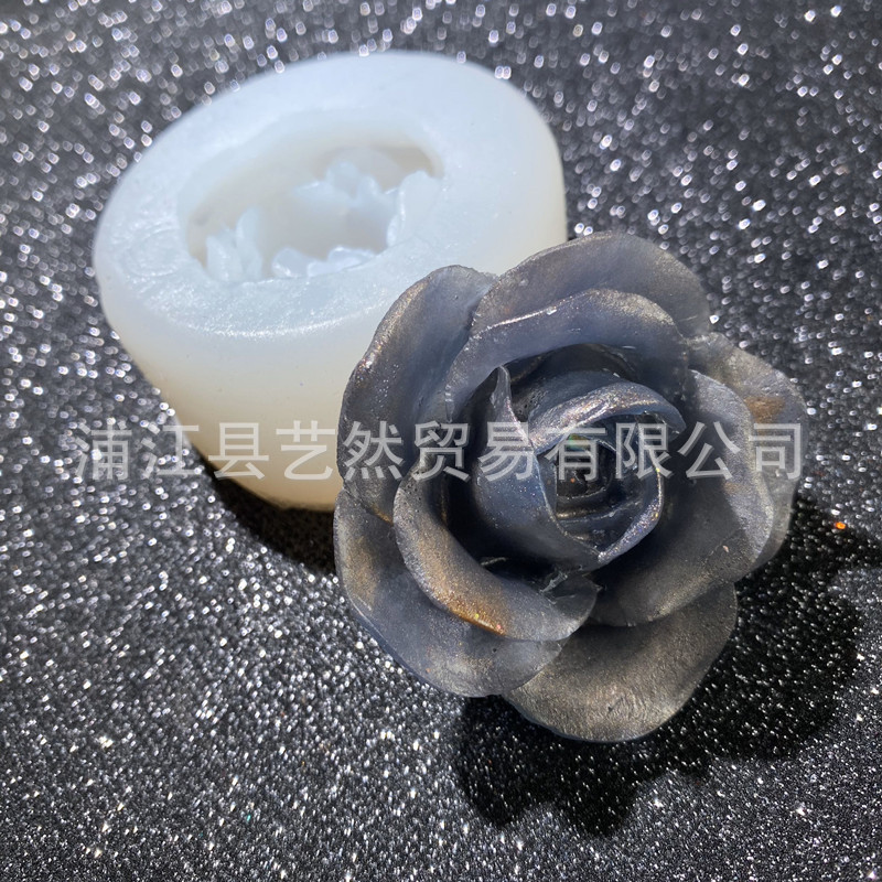 DIY Rosa peonía silicona molde hecho a mano de cristal epoxi yeso aromaterapia Mesa Decoración Accesorios