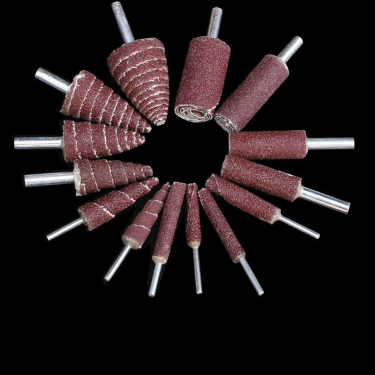 Коническая цилиндрическая абразивная шлифовальная головка с рукояткой для шлифовки нержавеющей стали, полировки ювелирных изделий, резьбы по дереву