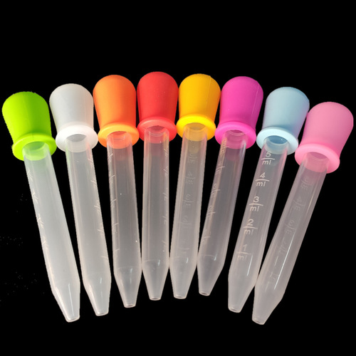 Silicone Medicine Dropper Children's Medicine Feeder Baby Medicine Dispenser 5ML Boiling Water Disinfection Color Available