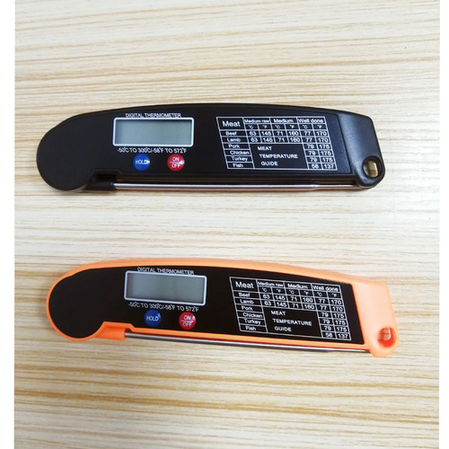 Food Thermometer BBQ Ribs Thermometer Probe Folding Kitchen Thermometer BBQ Oil Temperature Tester