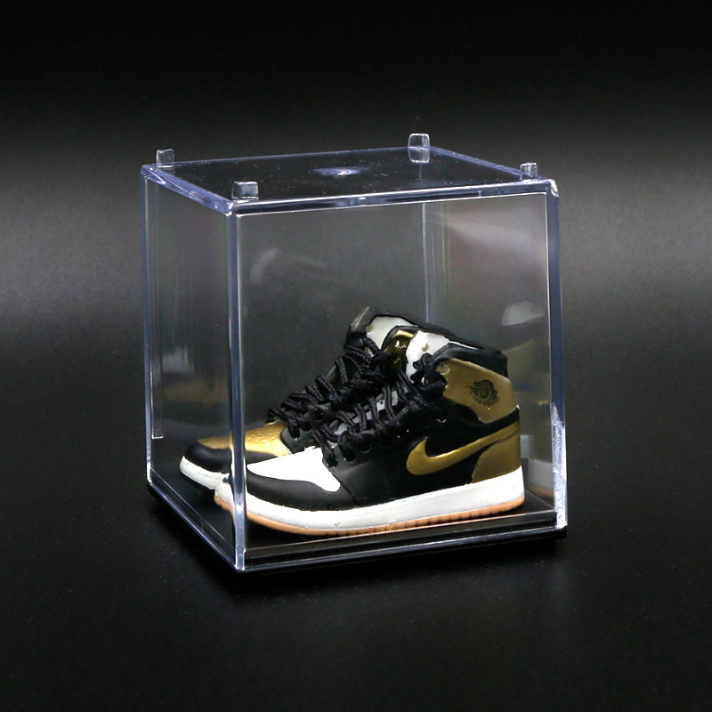 AJ zapatos de baloncesto zapatos de moda mini modelo tridimensional dedo del pie rojo y negro decoración del coche decoración de la torta modelo de zapato hecho a mano