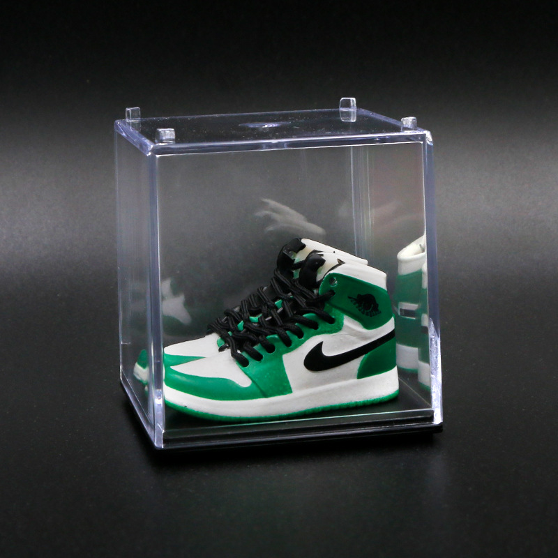 AJ zapatos de baloncesto zapatos de moda mini modelo tridimensional dedo del pie rojo y negro decoración del coche decoración de la torta modelo de zapato hecho a mano