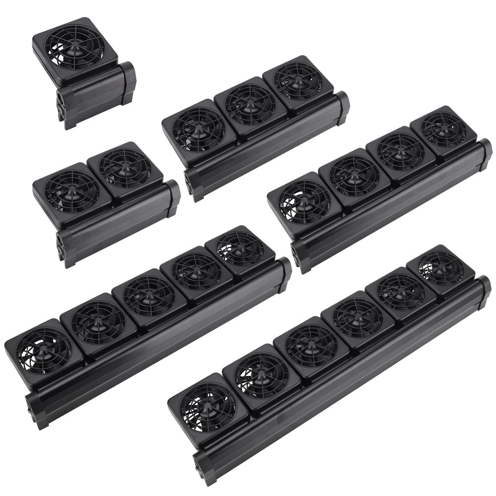 Трансграничный аквариум охлаждающий вентилятор охлаждающий вентилятор Аквариум может регулировать скорость ветра травяной бак креветок от 1 до 6 голов