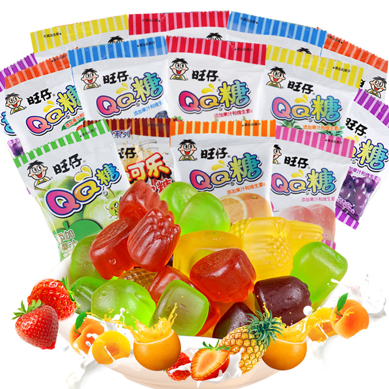 旺仔QQ糖20g*20包软糖橡皮糖多种口味选择儿童零食好吃