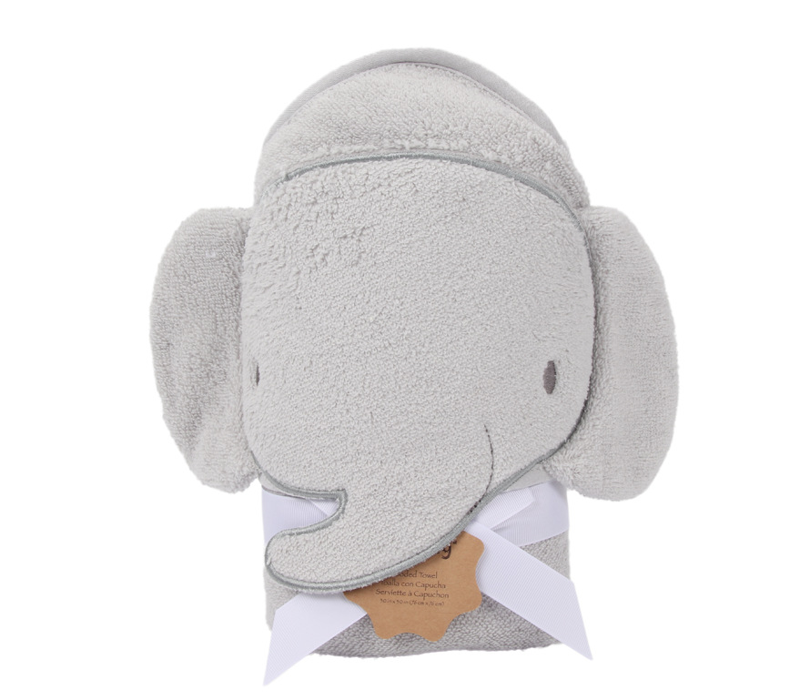 Europeo y americano ins bebé recién nacido cuatro estaciones disponibles dibujos animados animal super suave algodón absorbente no torsión Toalla de baño tejida