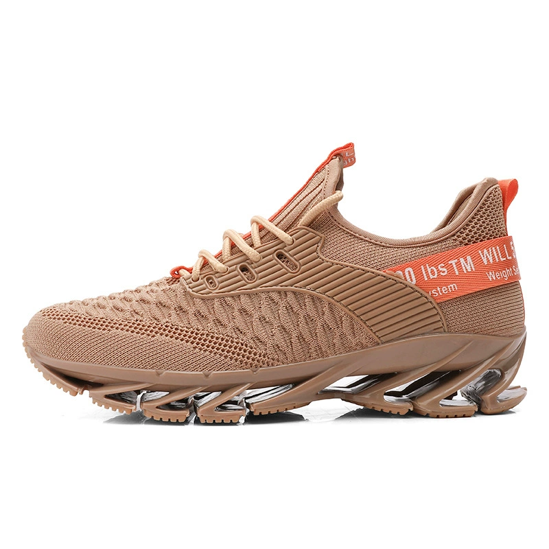 Cross-border AliExpress 2024 Men's Shoes Autumn Breathable Flyweave Casual Men's Trendy Blade Fish Scale Sports Running Shoes