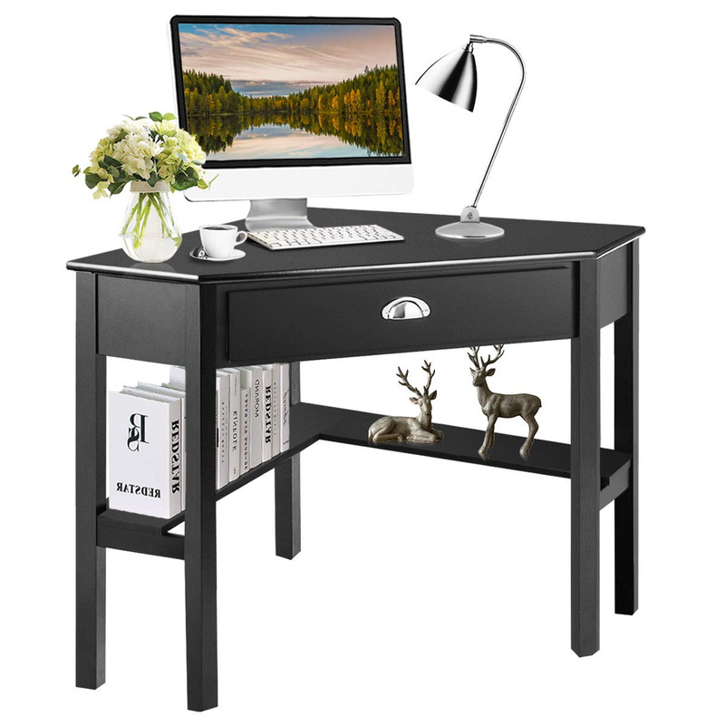 Subang home computer desk family desk laptop desk with storage rack corner simple dressing table