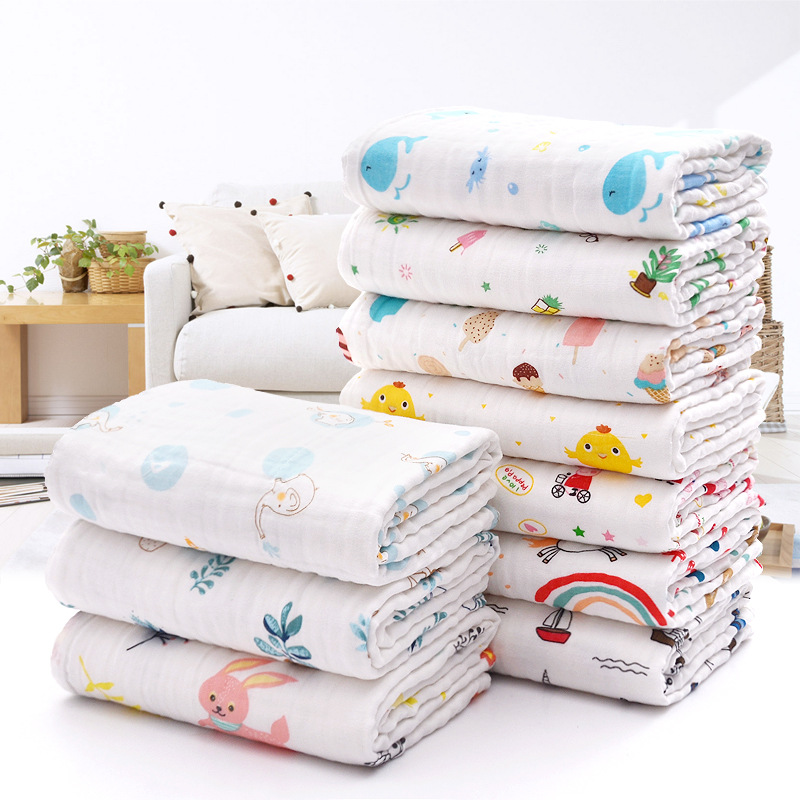 10 layers of winter gauze bath towel thickened newborn baby towel quilt cotton absorbent baby bath towel autumn